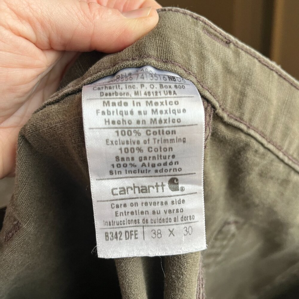 Lot of 3 38x30 Carhartt Relaxed Fit Ripstop Cargo Work Pants, Brown - Picture 7 of 11